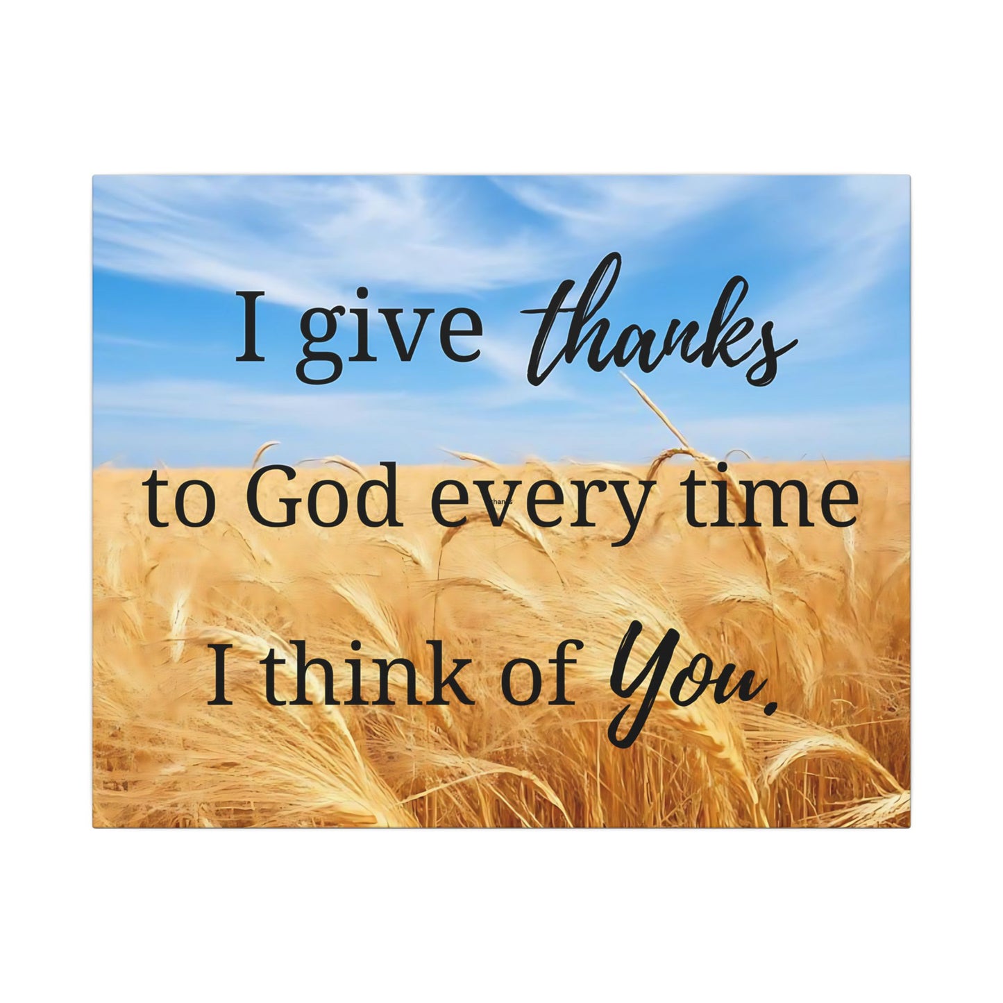 Gratitude Wall Art – Canvas Keepsake