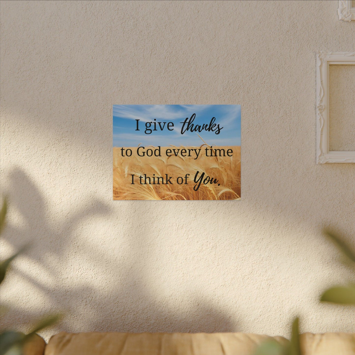 Gratitude Wall Art – Canvas Keepsake