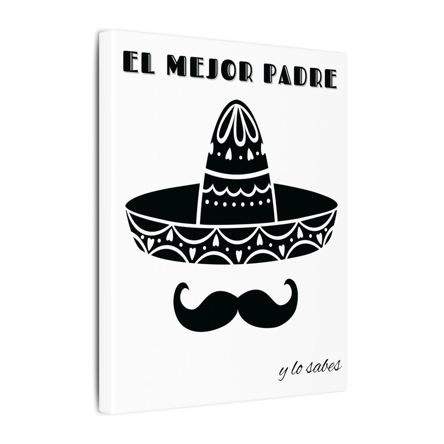El Mejor Padre Father's Day Gift Matte Canvas, Stretched, 0.75" (Multi-Size)