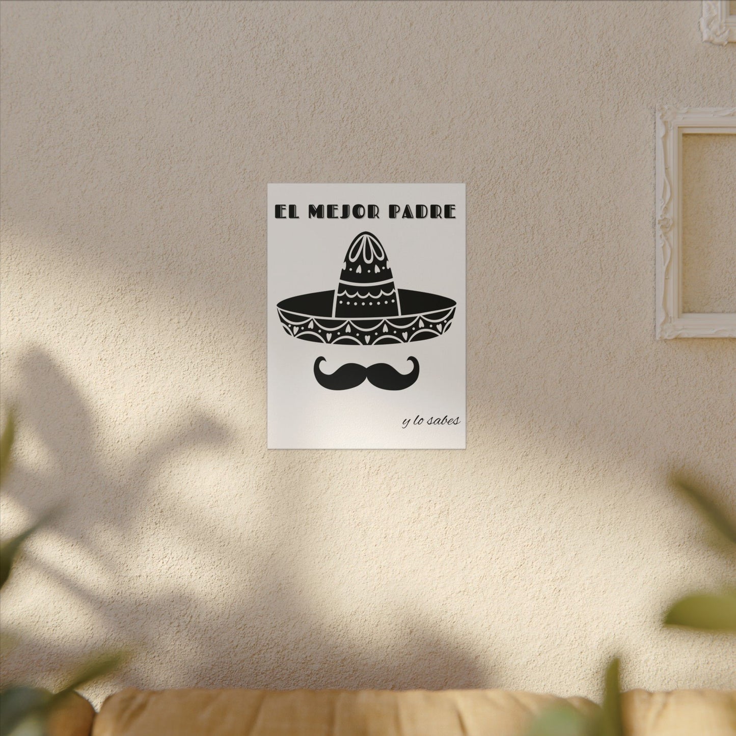 El Mejor Padre Father's Day Gift Matte Canvas, Stretched, 0.75" (Multi-Size)