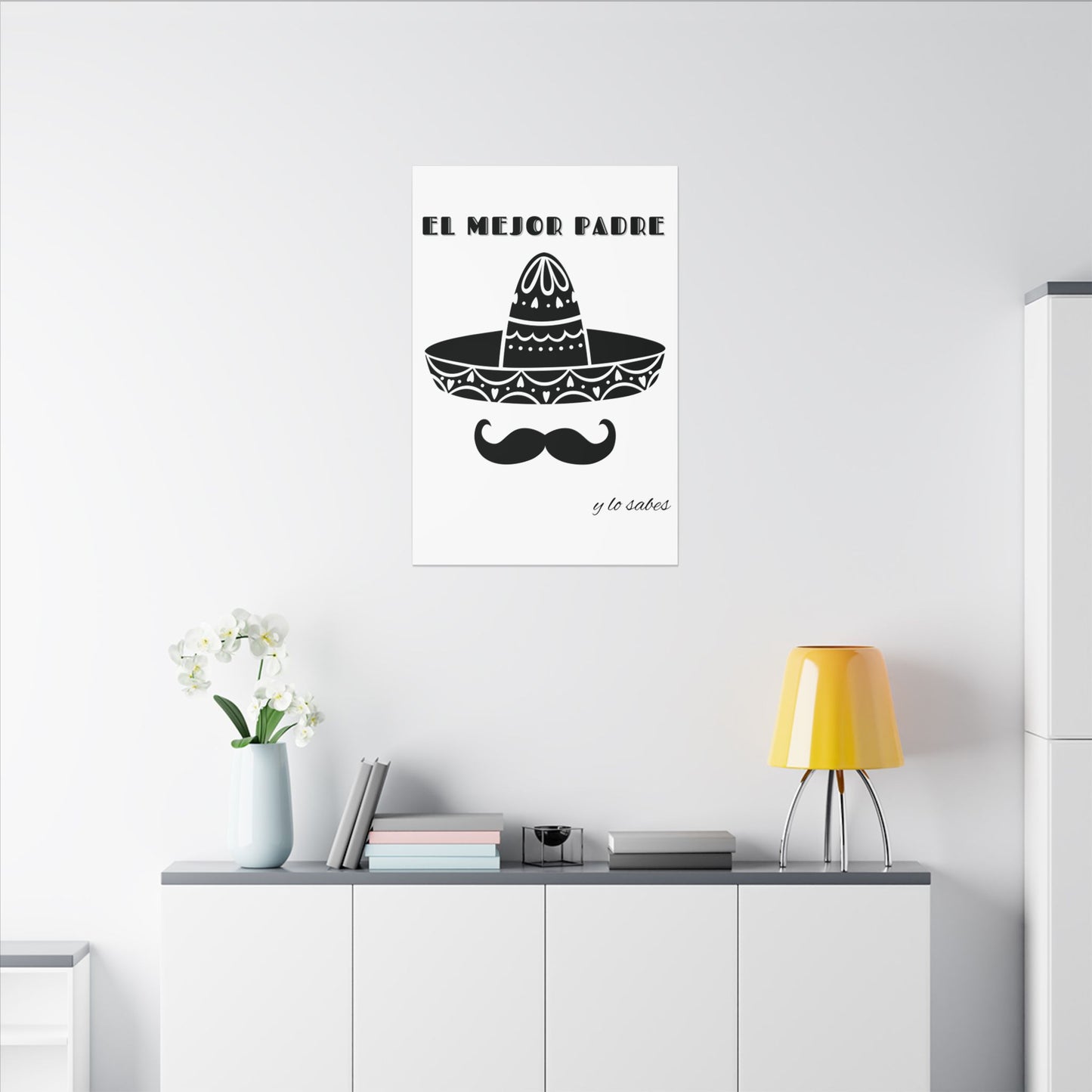 El Mejor Padre Father's Day Gift Matte Canvas, Stretched, 0.75" (Multi-Size)