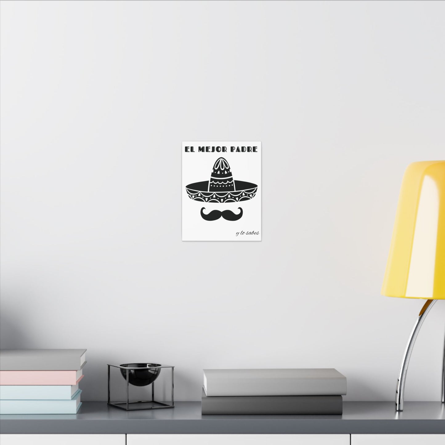El Mejor Padre Father's Day Gift Matte Canvas, Stretched, 0.75" (Multi-Size)