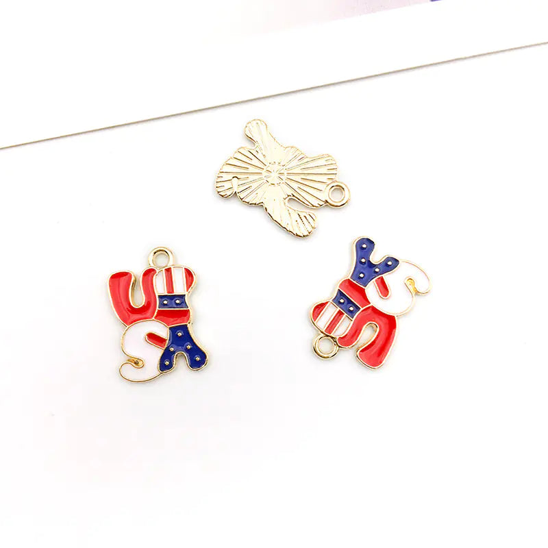 DIY American Flag Independence Day Pendant Accessories