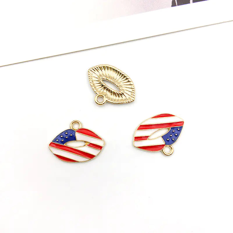 DIY American Flag Independence Day Pendant Accessories