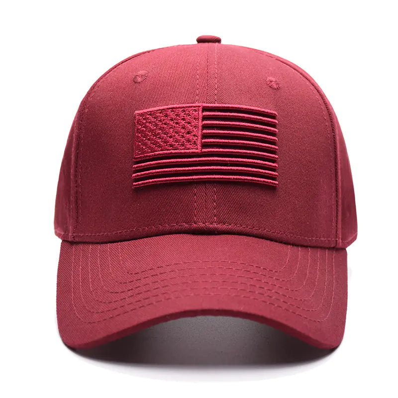Embroidered American Flag Baseball Cap