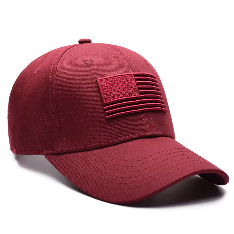Embroidered American Flag Baseball Cap