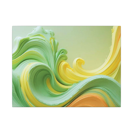 Colorful Abstract Canvas Art, Bright Waves Wall Decor, Modern Home Decoration, Colorful Art for Living Room, Gift Idea