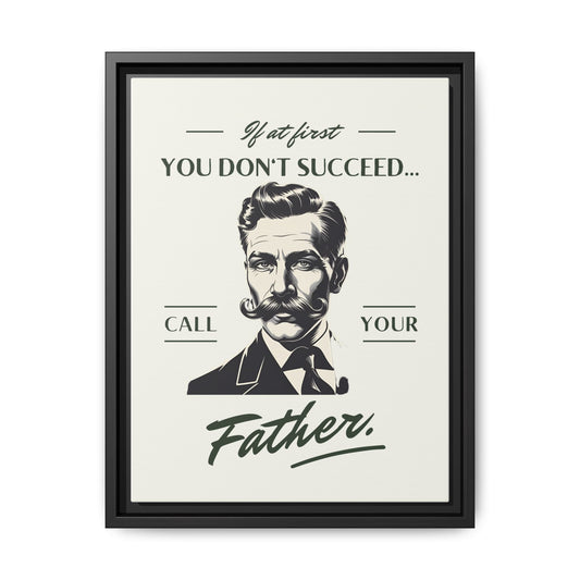 Father's Day Vintage Framed Canvas Art