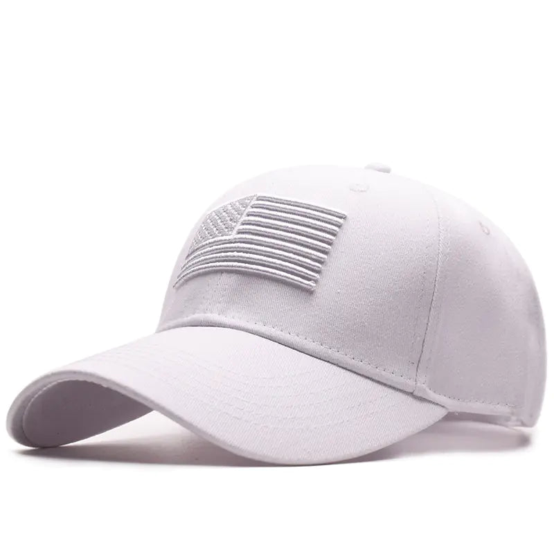 Embroidered American Flag Baseball Cap