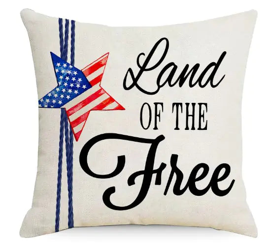 Linen Independence Day Pillow Case for Home Decor (1pc/4pc)