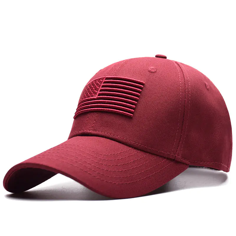 Embroidered American Flag Baseball Cap