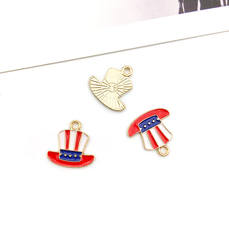DIY American Flag Independence Day Pendant Accessories