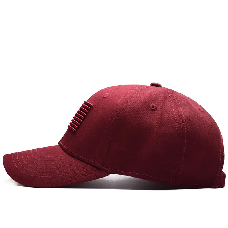 Embroidered American Flag Baseball Cap